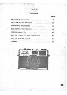 Olympus 35 RC manual. Camera Instructions.